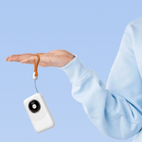 Powerbank K21 Mini 10000mAh 22.5W USB-A / USB-C - beżowy