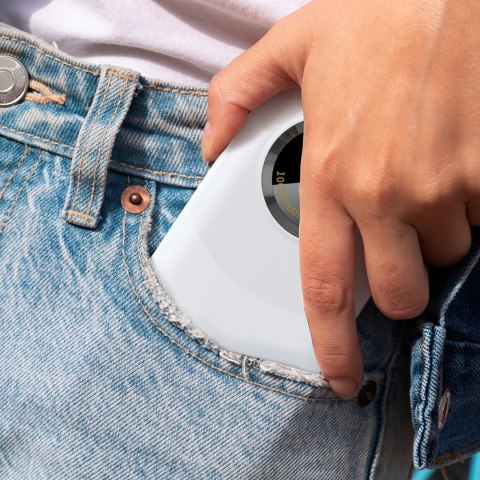 Powerbank K21 Mini 10000mAh 22.5W USB-A / USB-C - beżowy