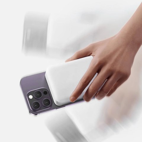 Powerbank K26S 5000mAh 20W USB-A / USB-C / MagSafe - biały