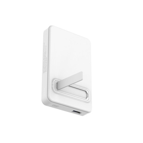 Powerbank magnetyczny Qi2 10000mAh z podstawką USB-A USB-C 22.5W PD - biały