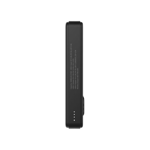 Powerbank magnetyczny Qi2 10000mAh z podstawką USB-A USB-C 22.5W PD - czarny