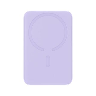 Powerbank magnetyczny indukcyjny 10000mAh 20W + kabel USB-C - fioletowy