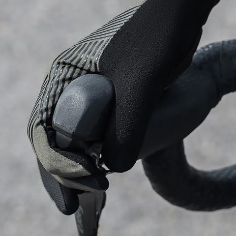 Rękawiczki rowerowe amortyzujące rozmiar L - zielono-czarne