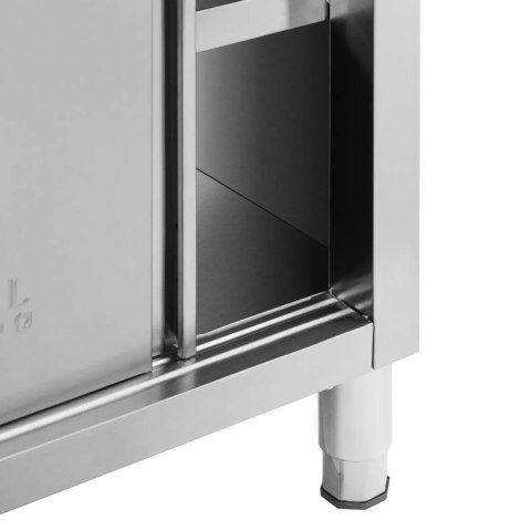 Stół blat roboczy centralny z szafką przelotową STAL 160 x 70 cm