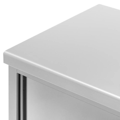 Stół blat roboczy centralny z szafką przelotową STAL 200 x 70 cm