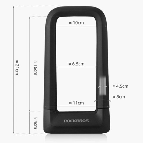 Zapięcie rowerowe blokada antykradzieżowa - czarne