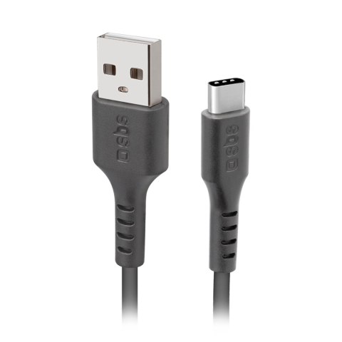 Kabel przewód USB-A - USB-C 2 m - czarny