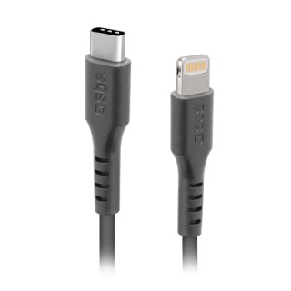 Kabel przewód USB-C - iPhone Lightning 1m - czarny