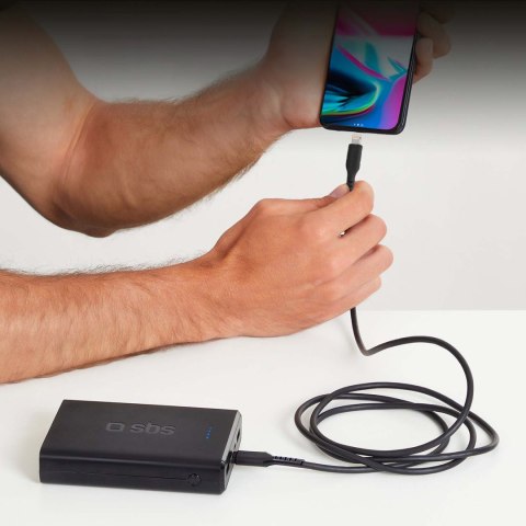 Kabel przewód USB-C - iPhone Lightning 1m - czarny