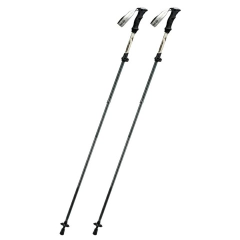 Kijki trekkingowe nordic walking aluminiowe 110 - 130 cm - brązowe
