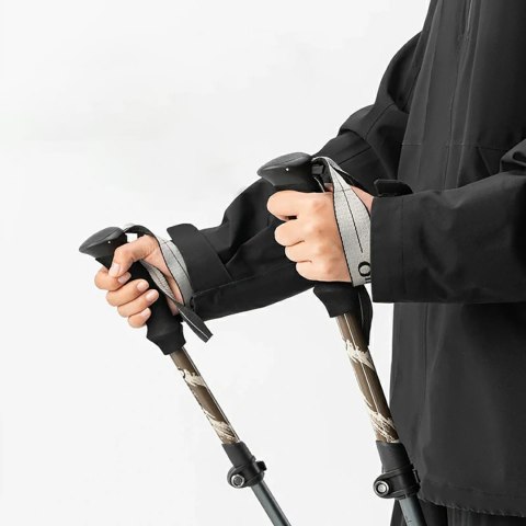 Kijki trekkingowe nordic walking aluminiowe 110 - 130 cm - brązowe