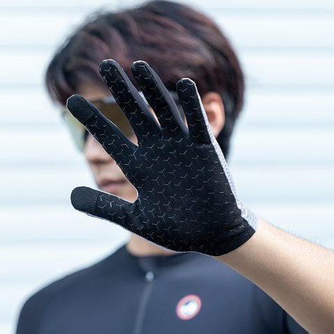 Rękawiczki rowerowe oddychające pełne rozmiar XXL - szare