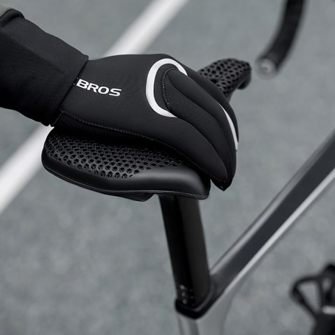 Rękawiczki rowerowe pełne wodoodporne rozmiar L/XL - czarne