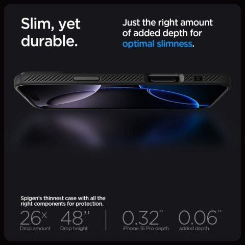 Etui case na iPhone 16 Pro Liquid Air - czarne