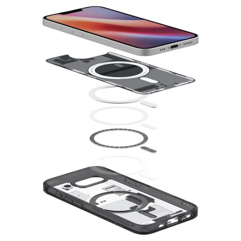 Etui case na iPhone 16e Zero One Ultra Hybrid MagSafe - czarne