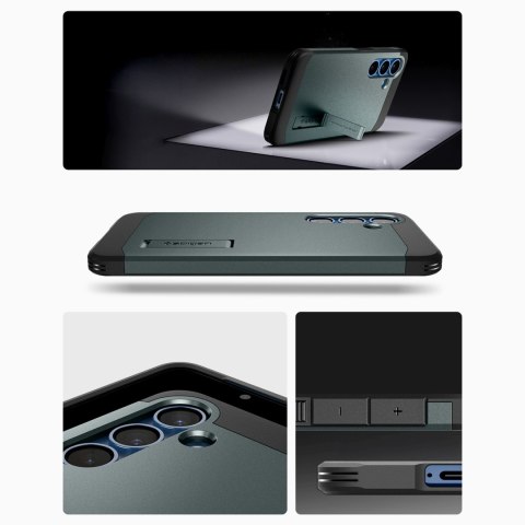 Etui pokrowiec na Samsung Galaxy S25+ Tough Armor MagSafe - zielone