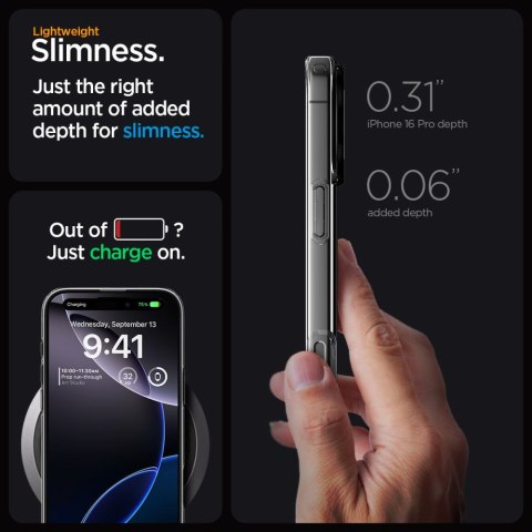 Etui pokrowiec na iPhone 16 Pro Liquid Crystal Mag MagSafe - przezroczyste