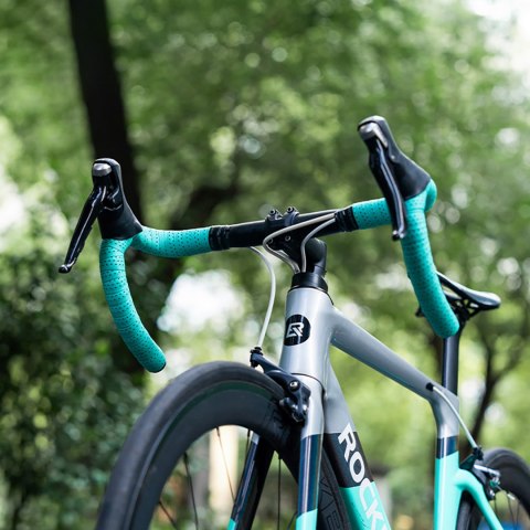 Owijka na kierownicę rowerową z PU wzór Velour - szara