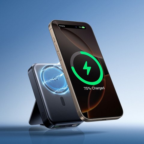 Powerbank 10000mAh 22.5W Qi2 JR-PBM11 MagSafe z podstawką - czarny