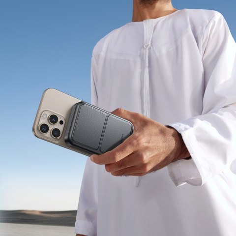 Powerbank 10000mAh 22.5W Qi2 JR-PBM11 MagSafe z podstawką - czarny