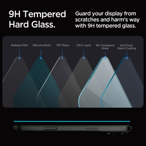 Szkło hartowane na iPhone 16 Pro Glas.tR EZ Fit - 2 szt.