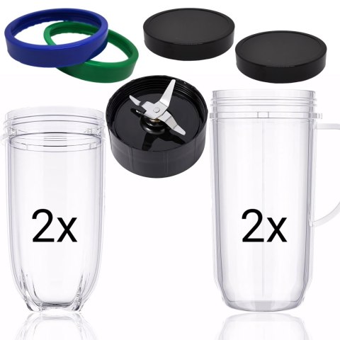 Blender kielichowy wielofunkcyjny 2 kubki 470 ml 600 W