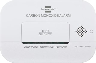 Czujnik czadu tlenku węgla z sygnałem alarmowym i diodami LED - biały