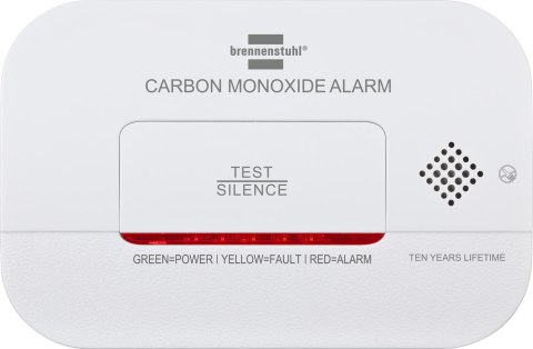 Czujnik czadu tlenku węgla z sygnałem alarmowym i diodami LED - biały