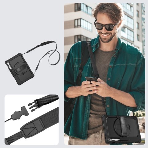 Etui pokrowiec na Samsung Galaxy Tab S10 FE+ Solid - czarne