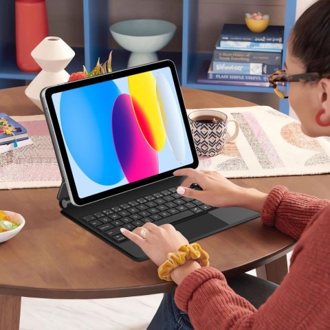 Etui z klawiaturą na iPad 10.9'' 2022 / iPad 11'' 2025 Smartcase Magnetic - czarne