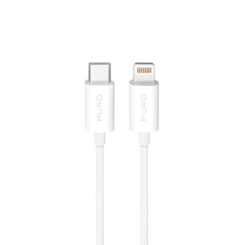Kabel przewód USB-C - iPhone Lightning TPE 20W 3m - biały