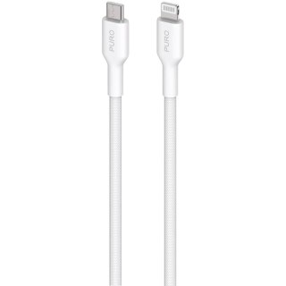 Kabel przewód z MFI USB-C - iPhone Lightning 1.2m - biały