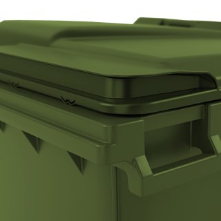 Kontener pojemnik na odpady śmieci komunalne PZH EN 840-2 DIN 1100L - zielony