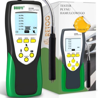 Miernik tester płynu hamulcowego DOT3 / DOT4 / DOT5.1 z sondą ekranem LCD