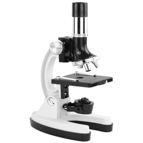 Mikroskop optyczny z powiększeniem 300/600/1200x oświetleniem akcesoriami - zestaw