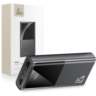 Powerbank PB13 20000mAh USB-A USB-C iPhone Lightning z kablem USB-C - USB-A 22.5W - szary