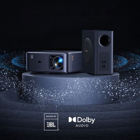 Projektor multimedialny FullHD 1080p LCD z głośnikami JBL i subwooferem WiFi BT K2s Pro - czarny