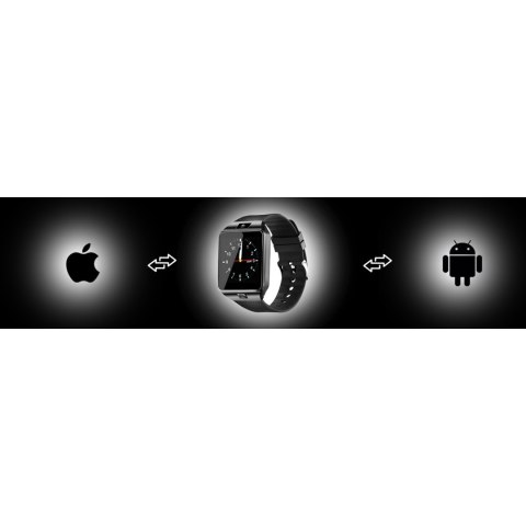 Smartwatch zegarek multifunkcyjny na kartę SIM aparat połączenia BT microSD