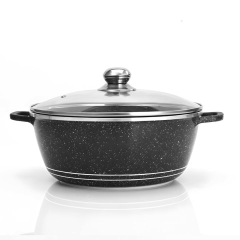 Zestaw garnków patelnia z powłoką ceramiczną pokrywkami - 12 el.