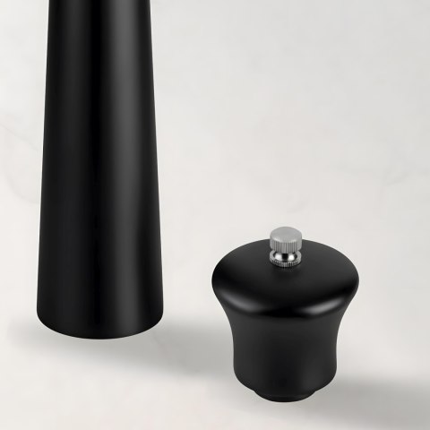 Zestaw młynków do soli pieprzu przypraw ręczny drewniany 22 cm - 2 szt.