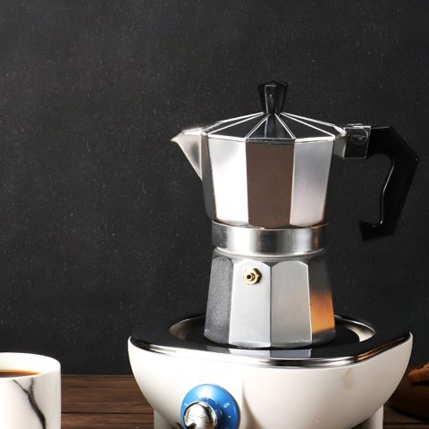 Kawiarka zaparzacz do kawy aluminiowy GAZ CERAMIKA 600 ml