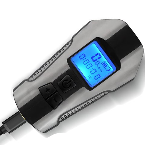 Lampka rowerowa akumulatorowa 5w1 z licznikiem dzwonkiem 1500 mAh