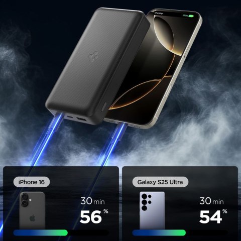 Powerbank 30000mAh 30W USB-A USB-C - czarny