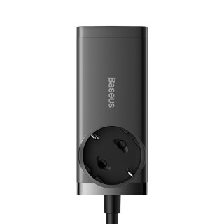 Stacja ładująca przedłużacz GaN3 USB-C USB-A gniazdo EU z kablem USB-C 100W 1m