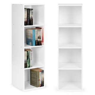 NOWOCZESNY REGAŁ SZAFKA BIAŁA 4 PÓŁKI LOFT MODERNHOME