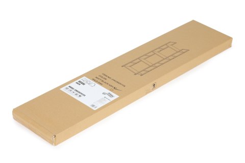 REGAŁ DREWNIANY NOWOCZESNY METALOWA RAMA LOFT 4 PÓŁKI CZARNY MODERNHOME