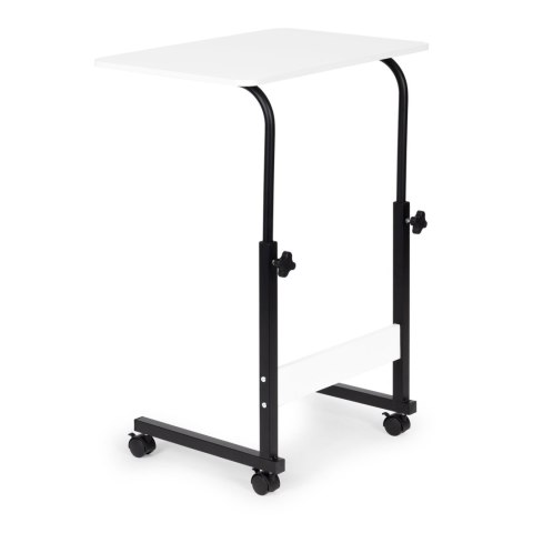 STOLIK POD LAPTOPA Z KÓŁKAMI BIURKO DOSTAWIANE DO FOTELA KANAPY BIAŁY MODERNHOME