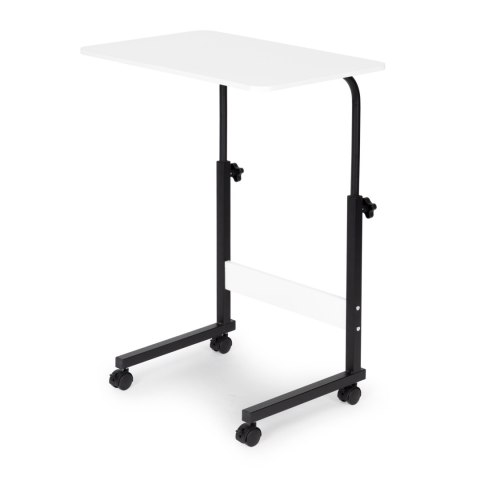 STOLIK POD LAPTOPA Z KÓŁKAMI BIURKO DOSTAWIANE DO FOTELA KANAPY BIAŁY MODERNHOME