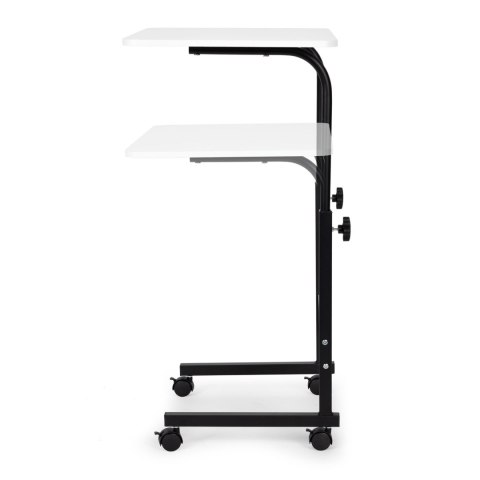 STOLIK POD LAPTOPA Z KÓŁKAMI BIURKO DOSTAWIANE DO FOTELA KANAPY BIAŁY MODERNHOME