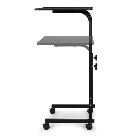 STOLIK POD LAPTOPA Z KÓŁKAMI BIURKO DOSTAWIANE DO FOTELA KANAPY CZARNY MODERNHOME